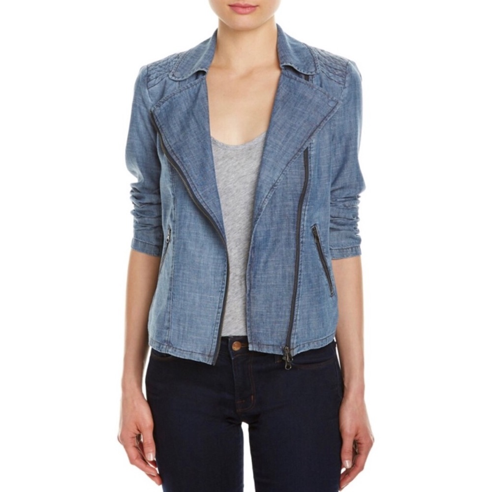 Level 99 Danica Tencel Moto Jacket Small